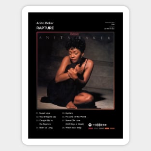 Anita Baker - Rapture Tracklist Album Sticker